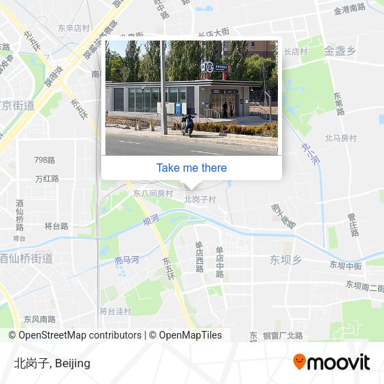 北岗子 map