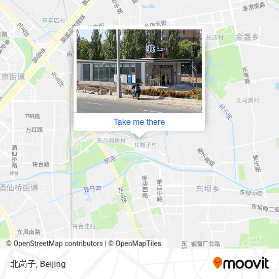 北岗子 map