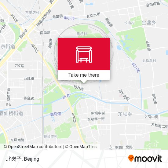 北岗子 map