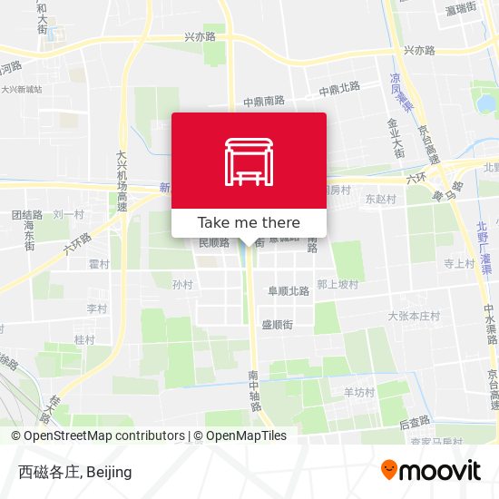 西磁各庄 map