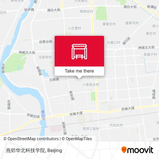 燕郊华北科技学院 map