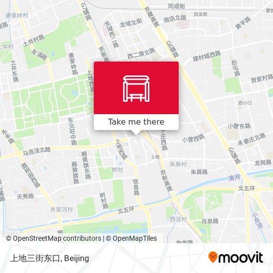 上地三街东口 map