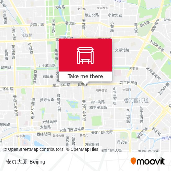 安贞大厦 map