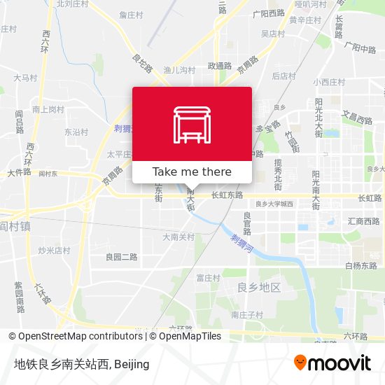 地铁良乡南关站西 map
