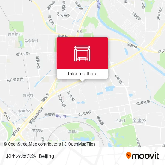 和平农场东站 map