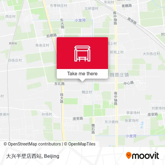 大兴半壁店西站 map