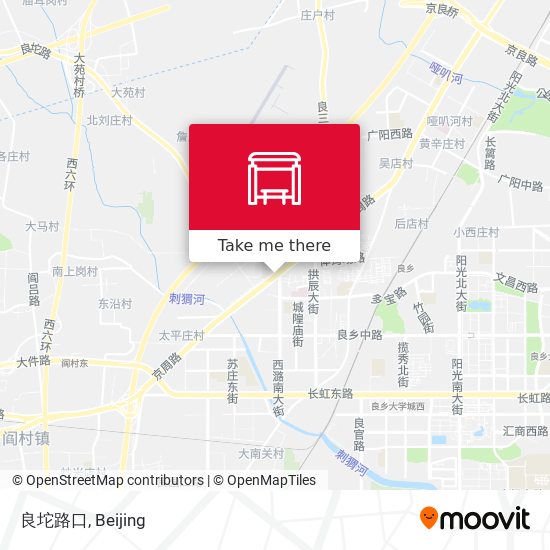 良坨路口 map