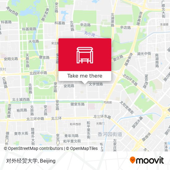 对外经贸大学 map
