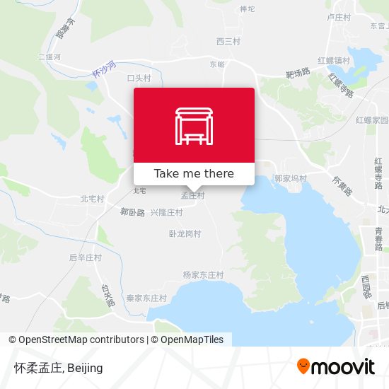 怀柔孟庄 map