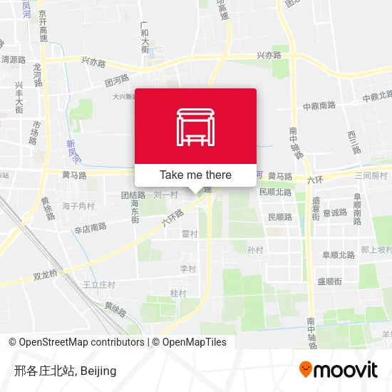 邢各庄北站 map