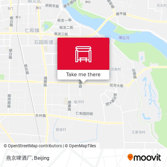 燕京啤酒厂 map