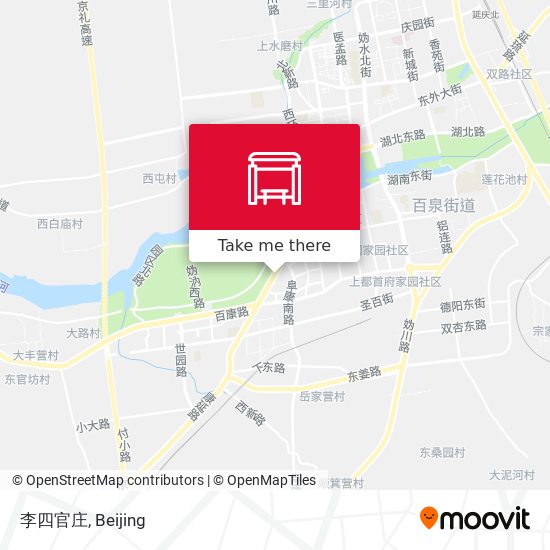 李四官庄 map