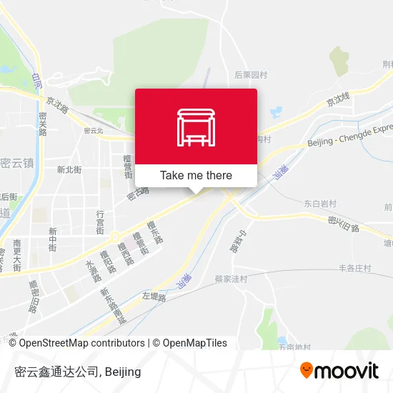 密云鑫通达公司 map