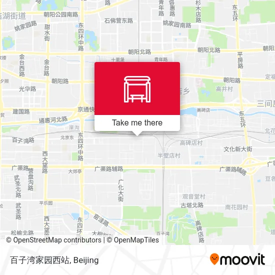 百子湾家园西站 map