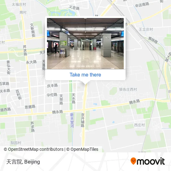 天宫院 map