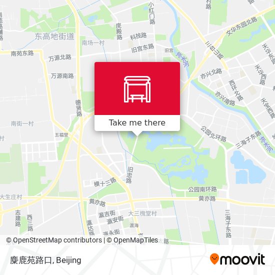 麋鹿苑路口 map