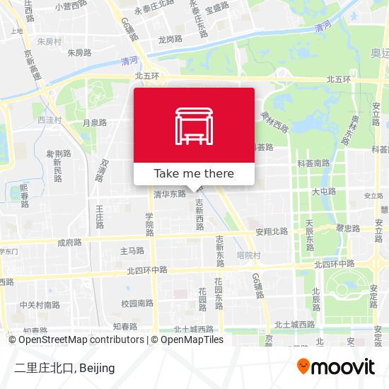 二里庄北口 map