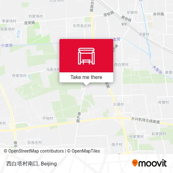 西白塔村南口 map