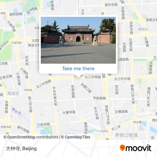 大钟寺 map