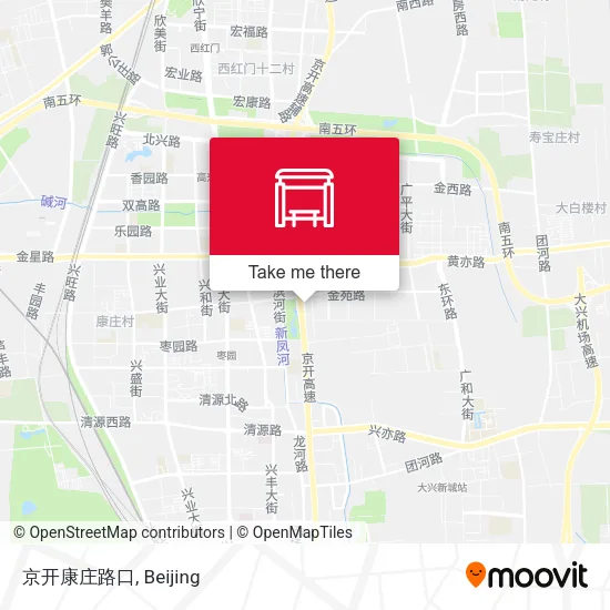 京开康庄路口 map
