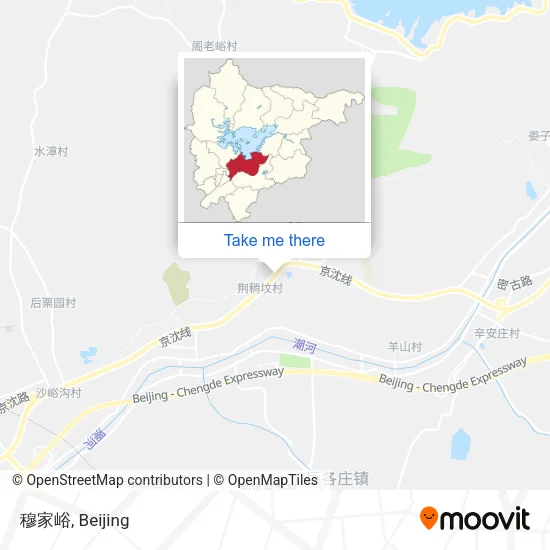 穆家峪 map