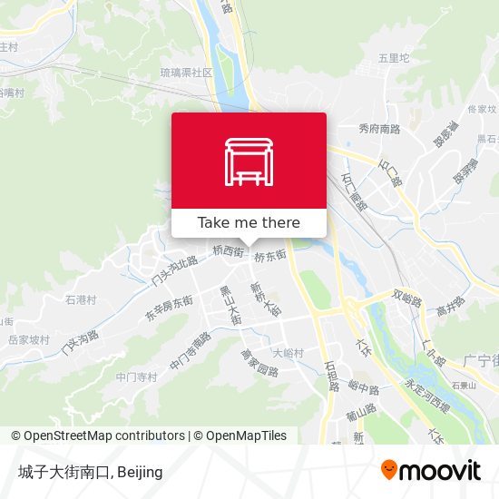 城子大街南口 map