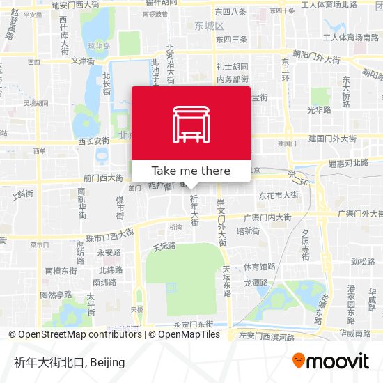 祈年大街北口 map