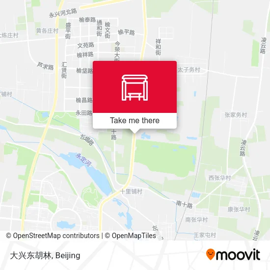 大兴东胡林 map