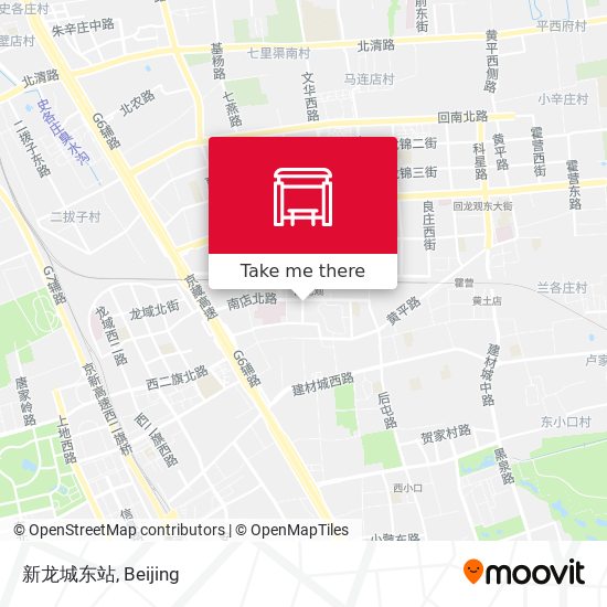 新龙城东站 map