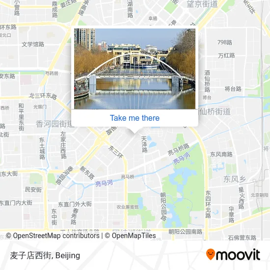 麦子店西街 map
