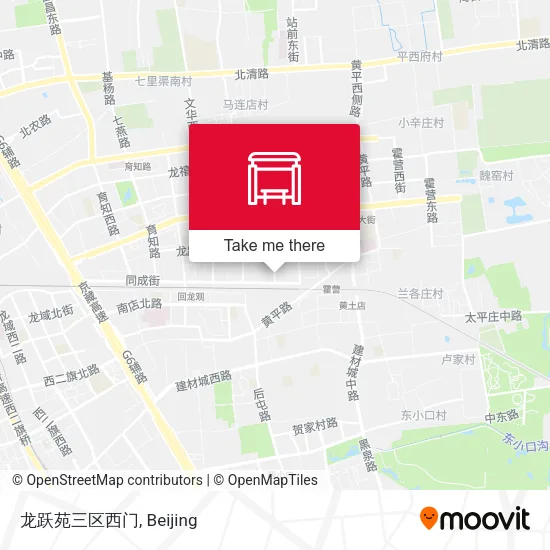 龙跃苑三区西门 map