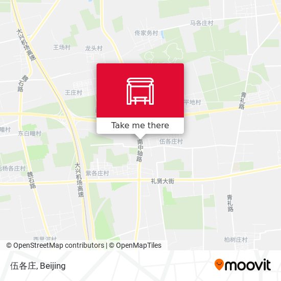 伍各庄 map