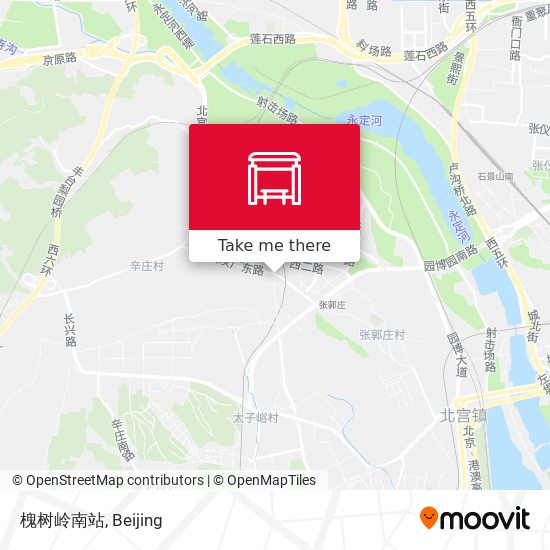 槐树岭南站 map