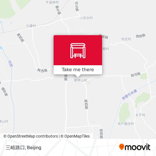 三峪路口 map