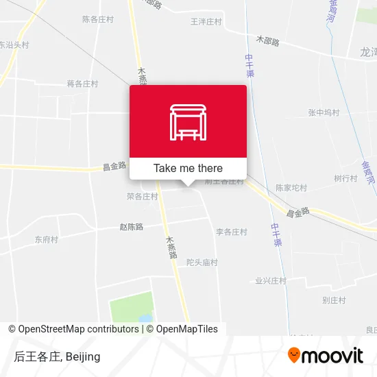 后王各庄 map