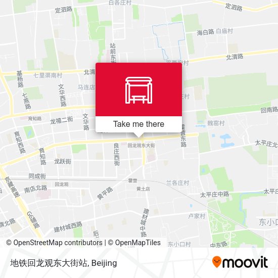 地铁回龙观东大街站 map