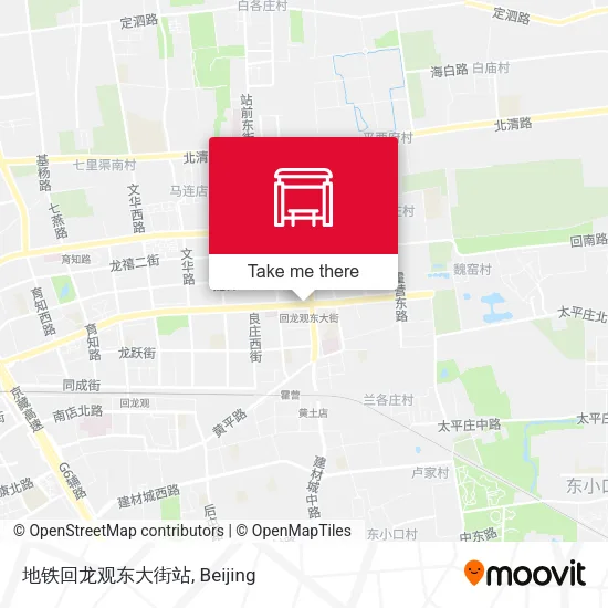地铁回龙观东大街站 map