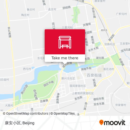 康安小区 map