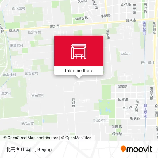 北高各庄南口 map