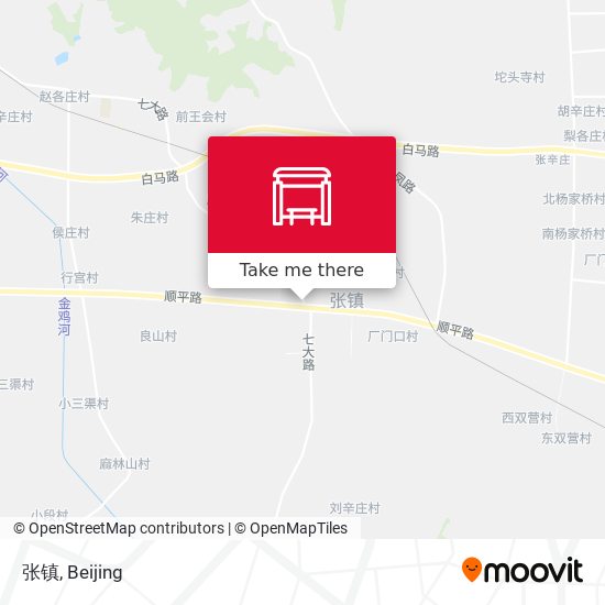 张镇 map