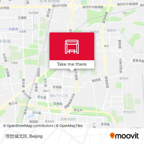 理想城北区 map