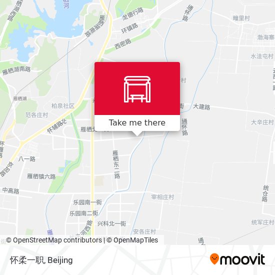 怀柔一职 map