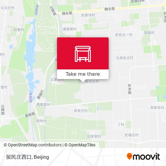 留民庄西口 map