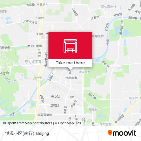 悦溪小区(南行) map