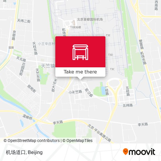 机场道口 map