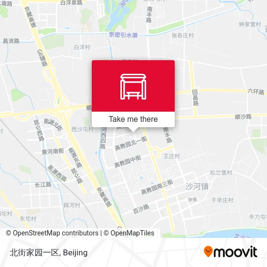 北街家园一区 map
