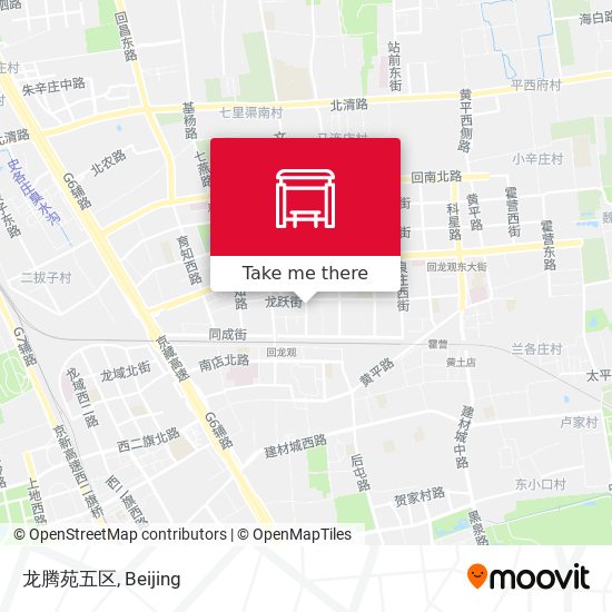 龙腾苑五区 map