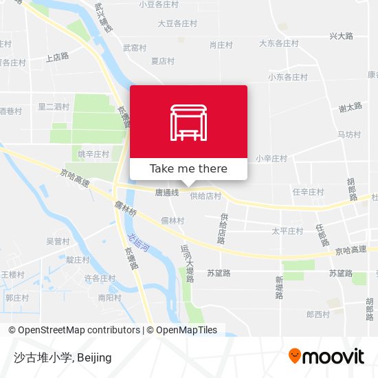 沙古堆小学 map