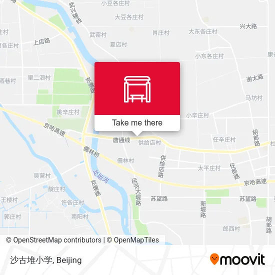 沙古堆小学 map