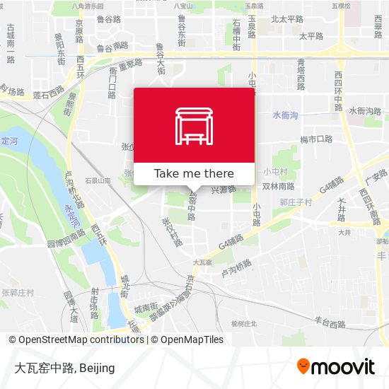 大瓦窑中路 map